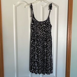 Black and White Floral Dress